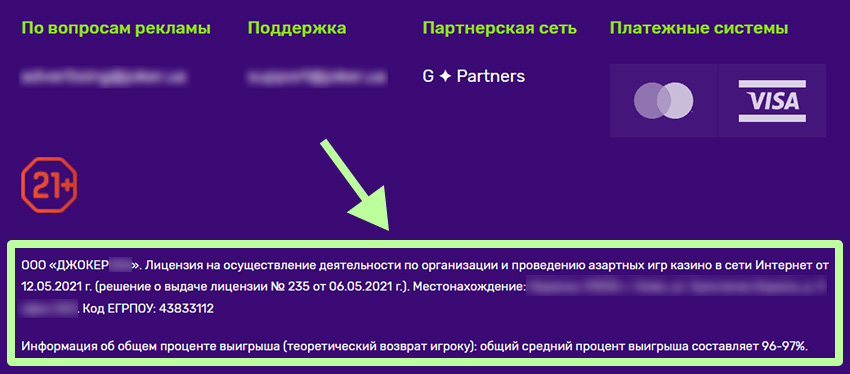 Лицензия казино